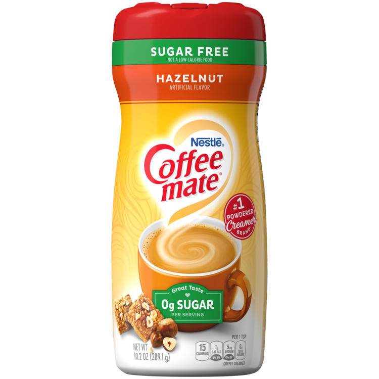 Sugar Free Hazelnut Flavored Powder Coffee Creamer Official Coffee mate®