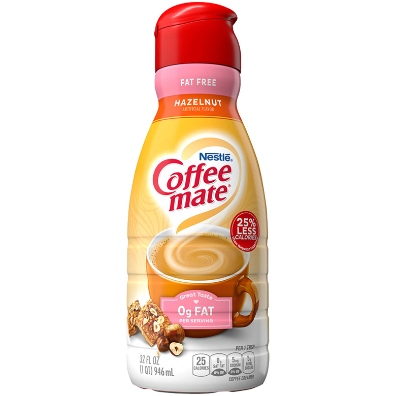 Fat Free Hazelnut Flavored Coffee Creamer 32oz Official Coffee mate®