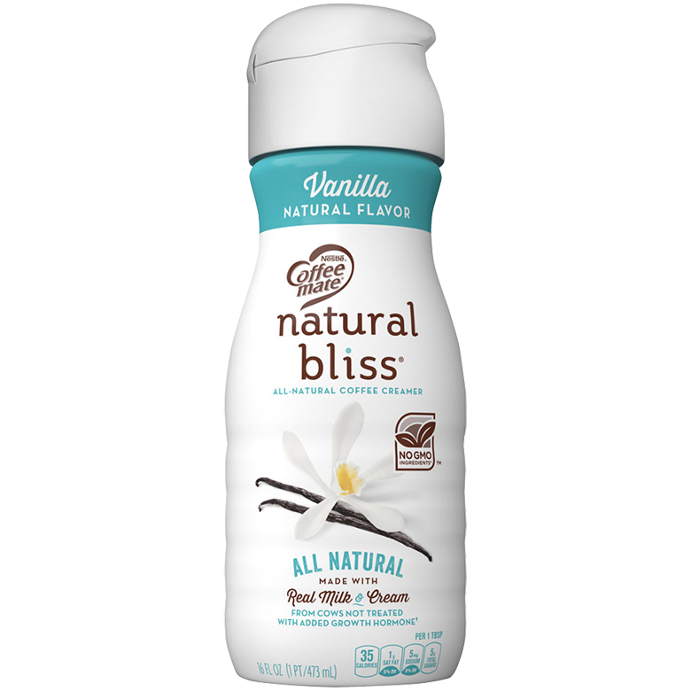 Vanilla Flavored All Natural Coffee Creamer Official Natural Bliss