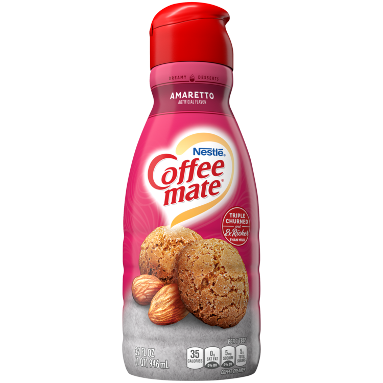 Amaretto Flavored Liquid Coffee Creamer 32oz Official Coffee mate®