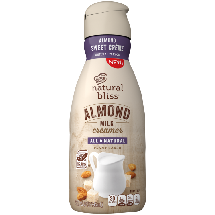 Sweet Crème Almond Milk AllNatural Coffee Creamer 32 oz. Bottle