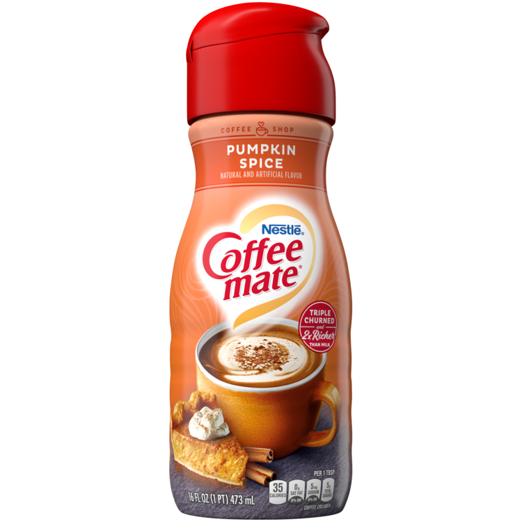 Pumpkin Spice Flavored Coffee Creamer Official Coffee mate®