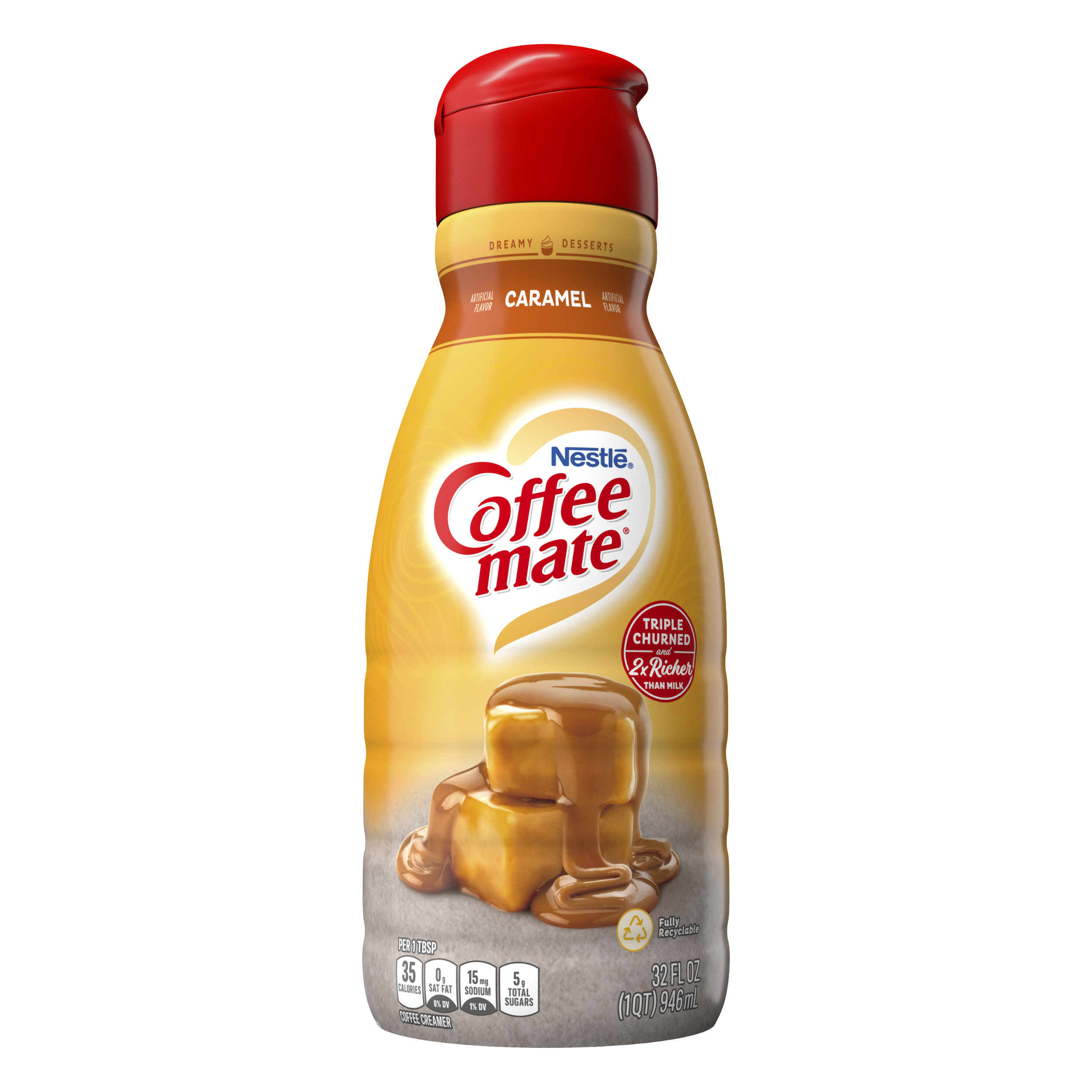 Caramel Flavored Coffee Creamer 32oz Official Coffee mate®