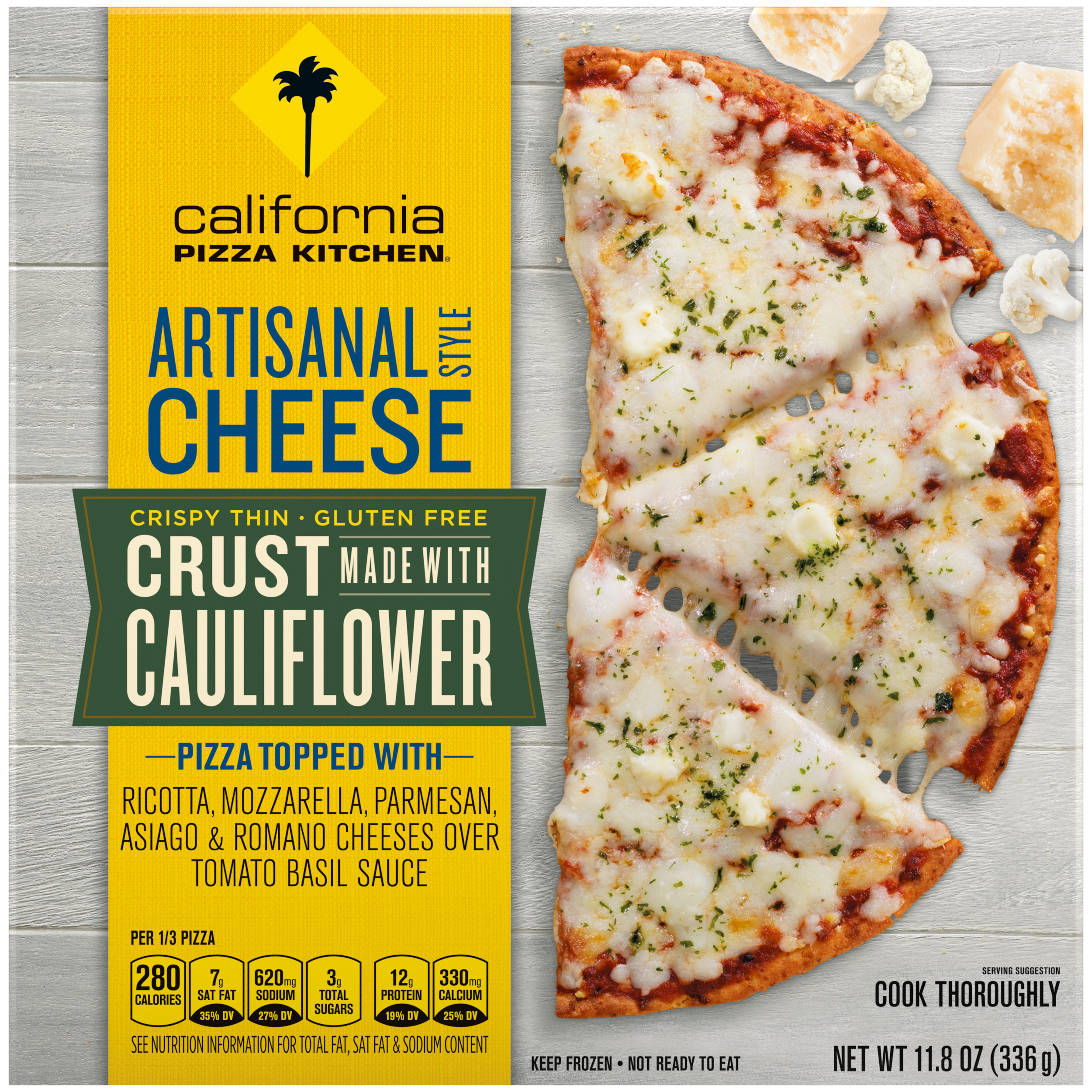 Artisanal Style Cheese Cauliflower Crust Pizza Official Cpk Frozen