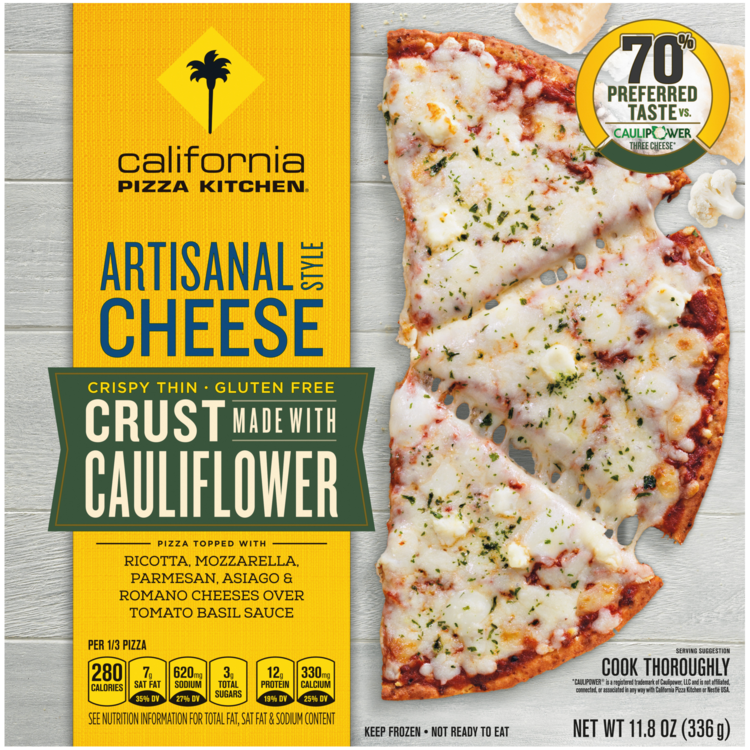 Artisanal Style Cheese Cauliflower Crust Pizza Official Cpk Frozen