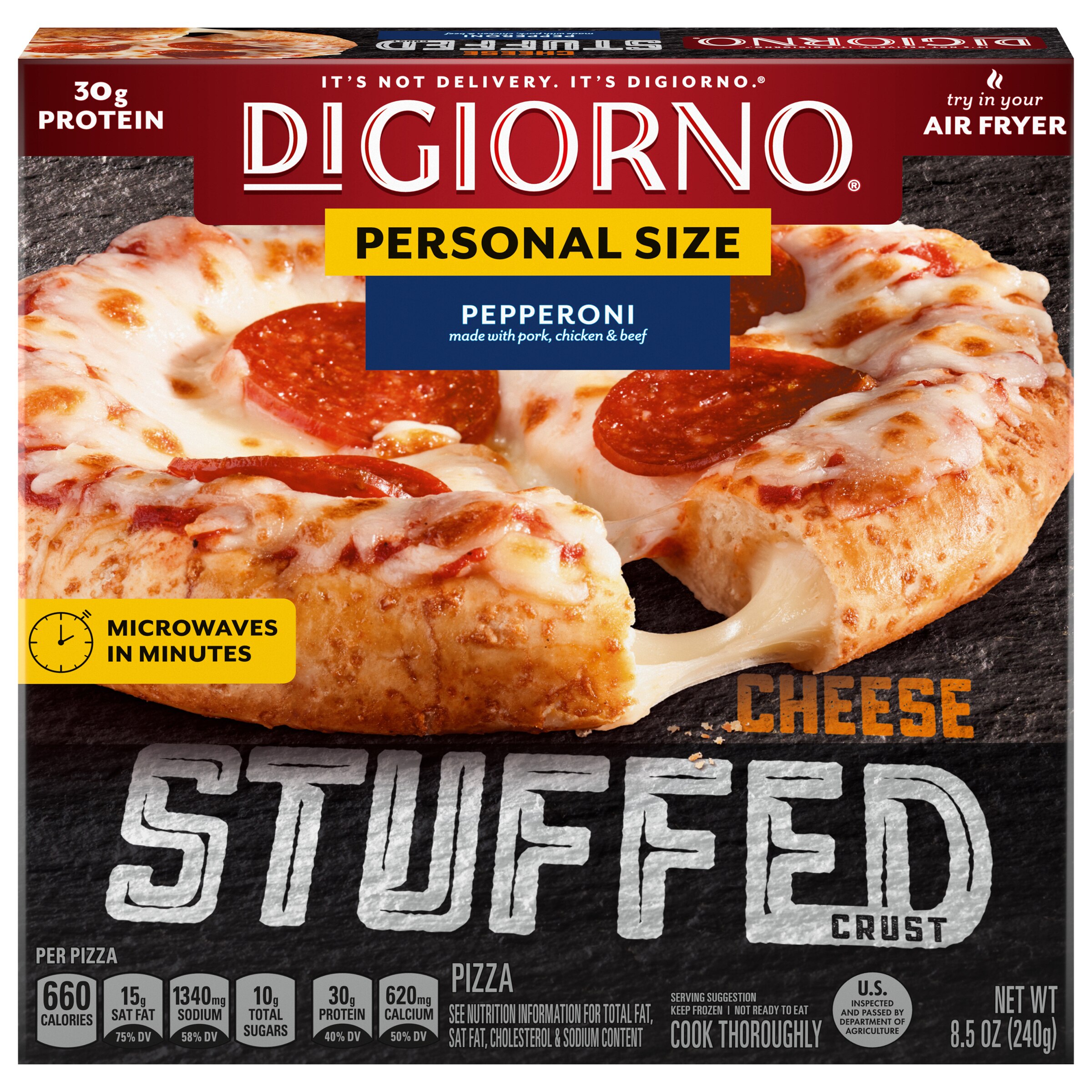 Small Stuffed Crust Pepperoni Frozen Pizza Official Digiorno