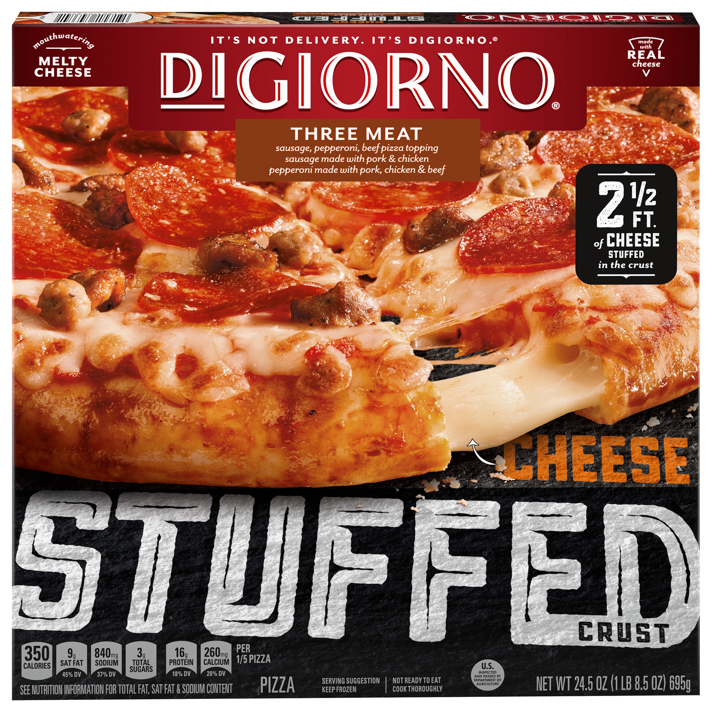 digiorno stuffed crust cheese pizza cooking instructions