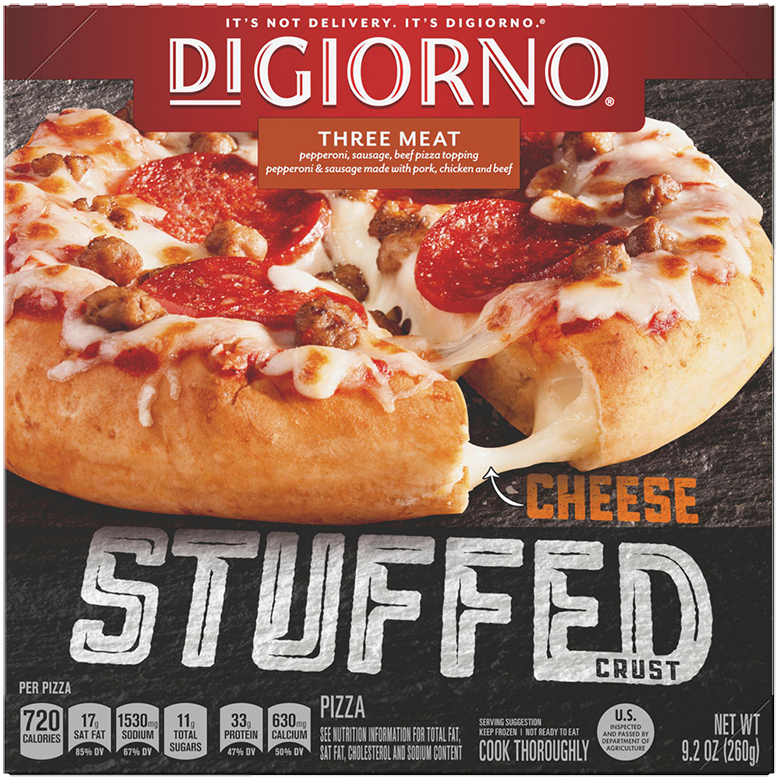 Small Stuffed Crust Three Meat Frozen Pizza Official DIGIORNO®