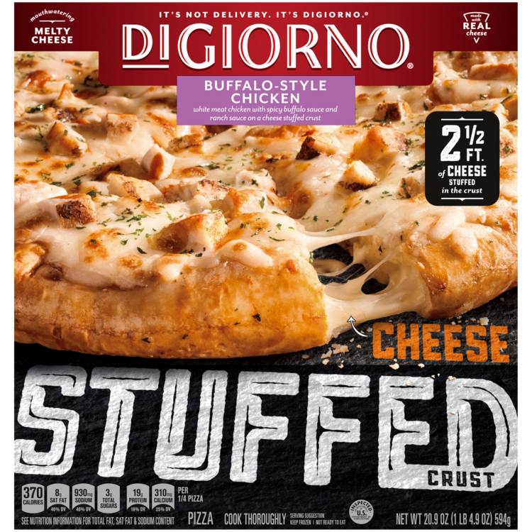 Stuffed Crust BuffaloStyle Chicken Frozen Pizza Official DIGIORNO®