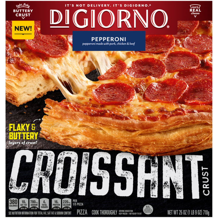 Croissant Crust Pepperoni Frozen Pizza | Official DIGIORNO®