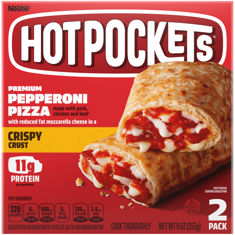 Pepperoni Pizza Crispy Crust Frozen Sandwich | Official HOT ...