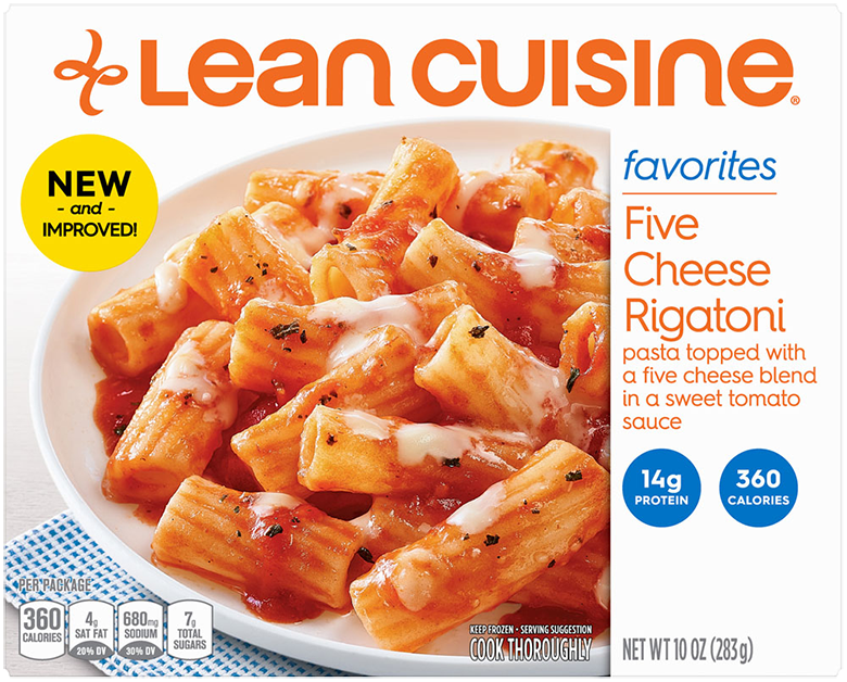 Five Cheese Rigatoni Frozen Meal Official LEAN CUISINE Five Cheese Rigatoni Frozen Meal Official LEAN CUISINE