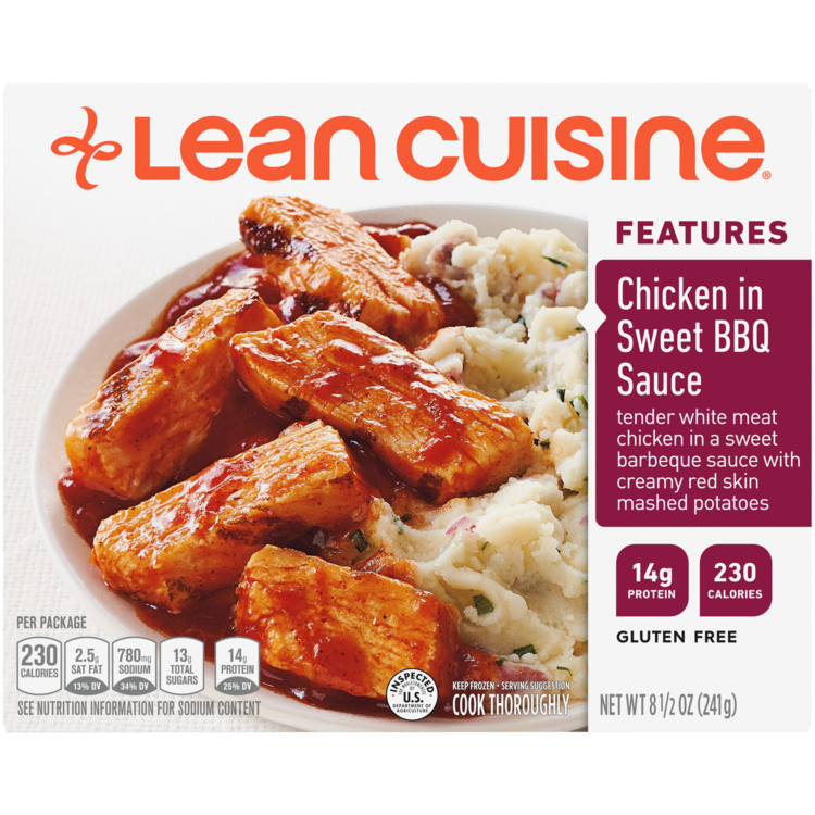 Chicken In Sweet Bbq Sauce Frozen Meal Official Lean Cuisine Here's a fantastic recipe for her famous sweet & spicy bbq chicken lollipops. chicken in sweet bbq sauce