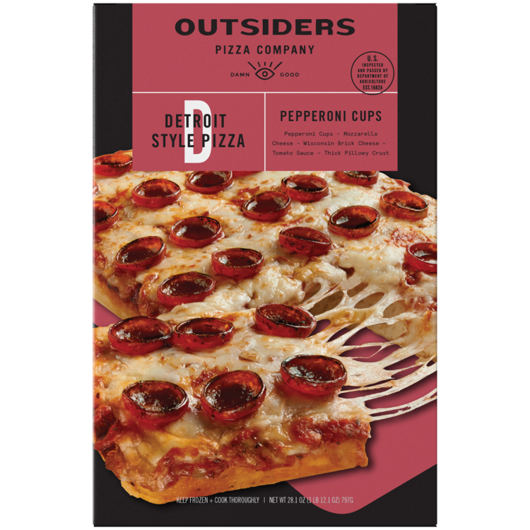 Detroit Style Pepperoni Cups Frozen Pizza Outsiders Pizza Company