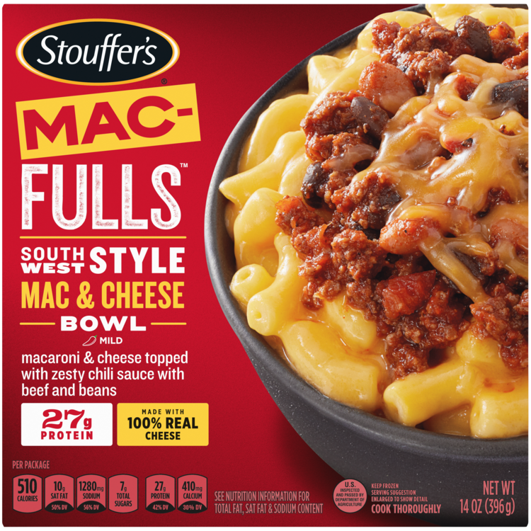 Southwest Style Mac Cheese Frozen Bowl Fulls Official Stouffer S