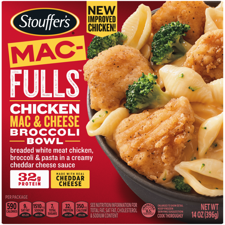 Chicken Mac Cheese Broccoli Frozen Bowl Fulls Official Stouffer S