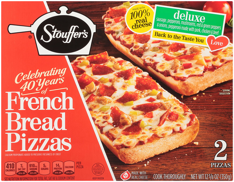 Deluxe French Bread Frozen Pizza Official Stouffer S