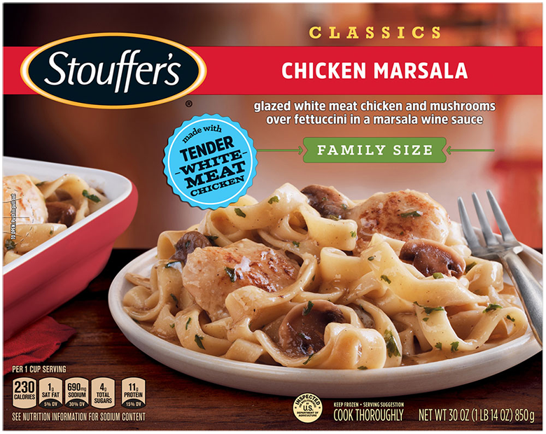 Chicken Marsala Family Size Frozen Meal Official STOUFFER'S®