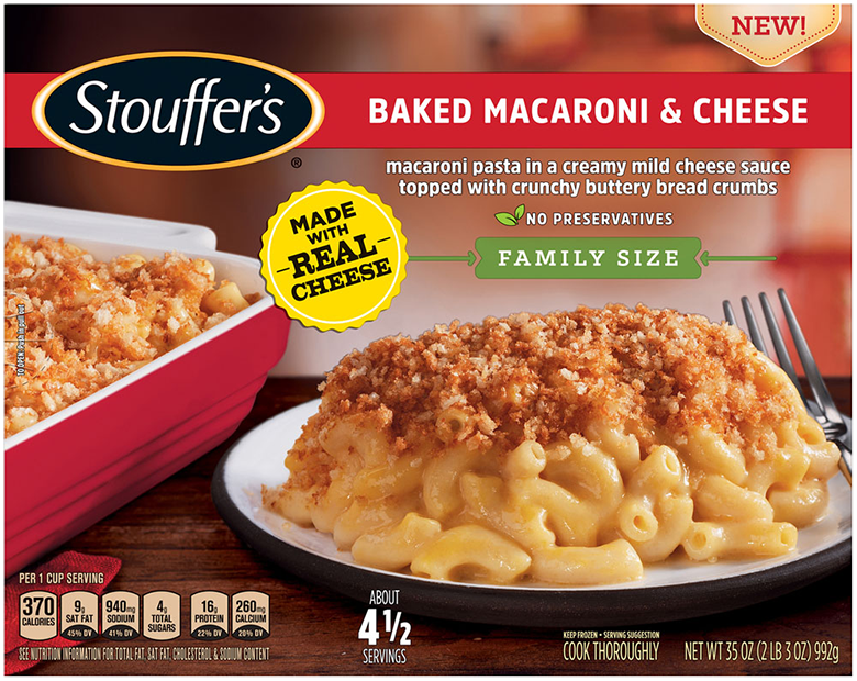 Frozen Baked Macaroni and Cheese Family Size Official STOUFFER'S®