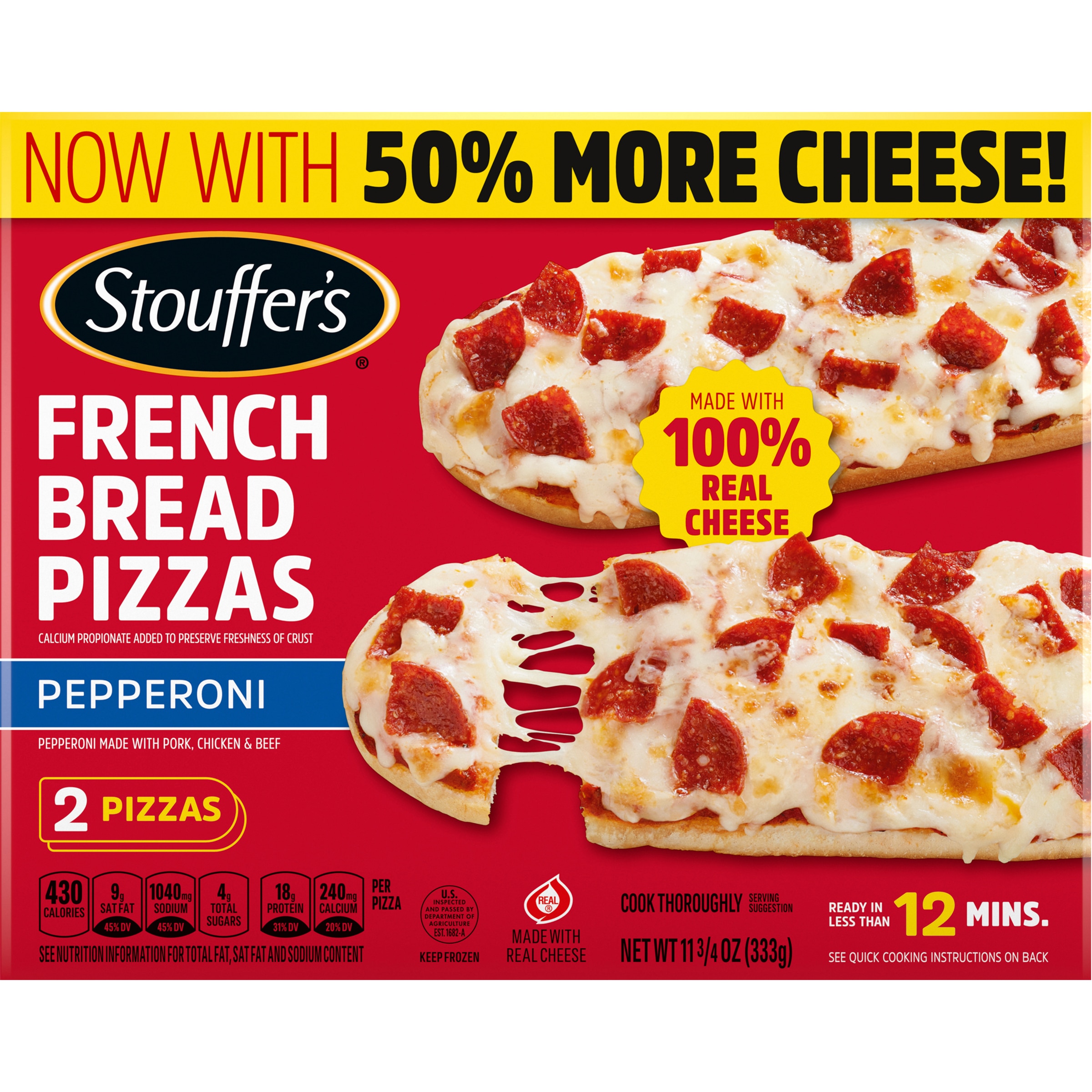 Pepperoni French Bread Frozen Pizza | Official Stouffer's®