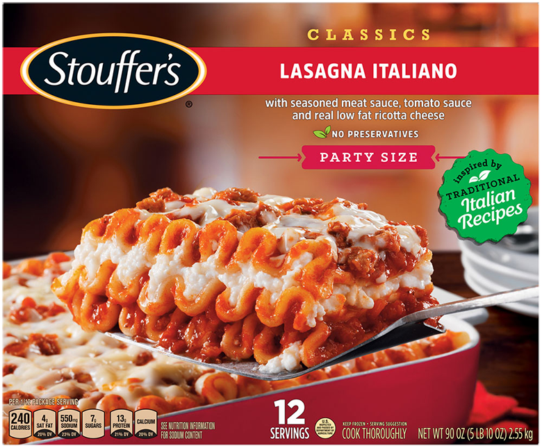 Lasagna Italiano Party Size Frozen Meal | Official STOUFFER'S®