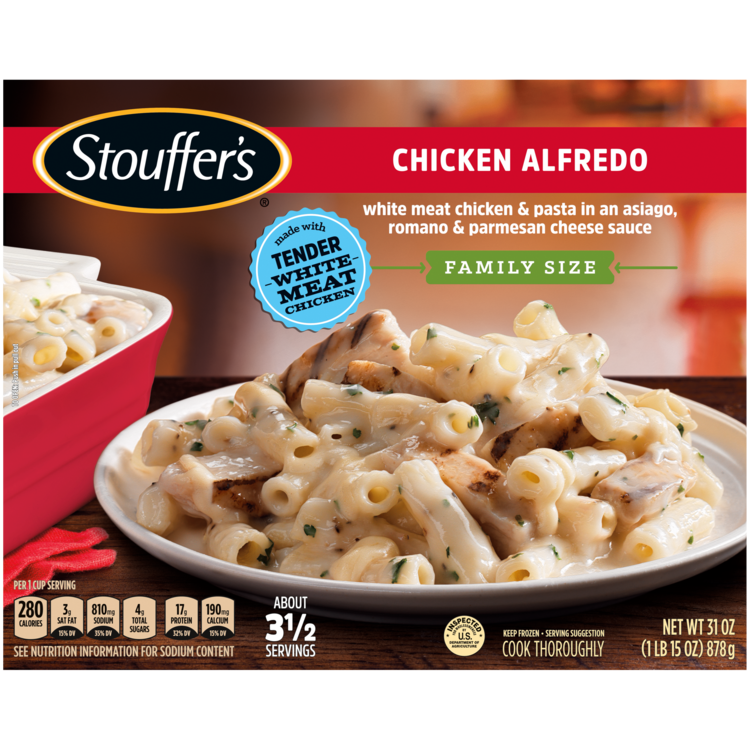 Chicken Alfredo Family Size Frozen Meal Official STOUFFER'S®