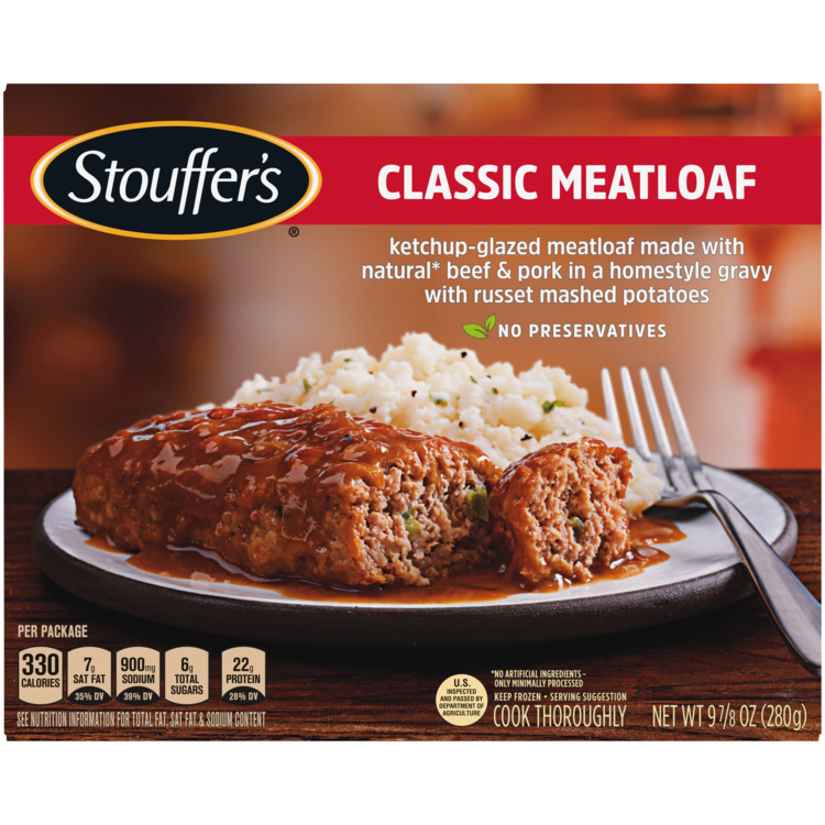 Meatloaf Frozen Meal Official Stouffer S