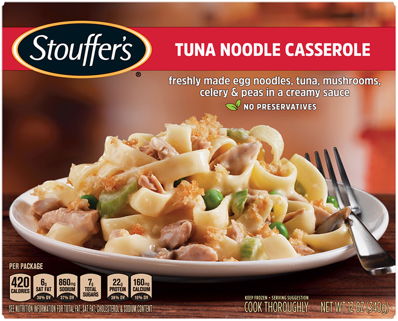 Tuna Noodle Casserole Frozen Meal Official Stouffer S