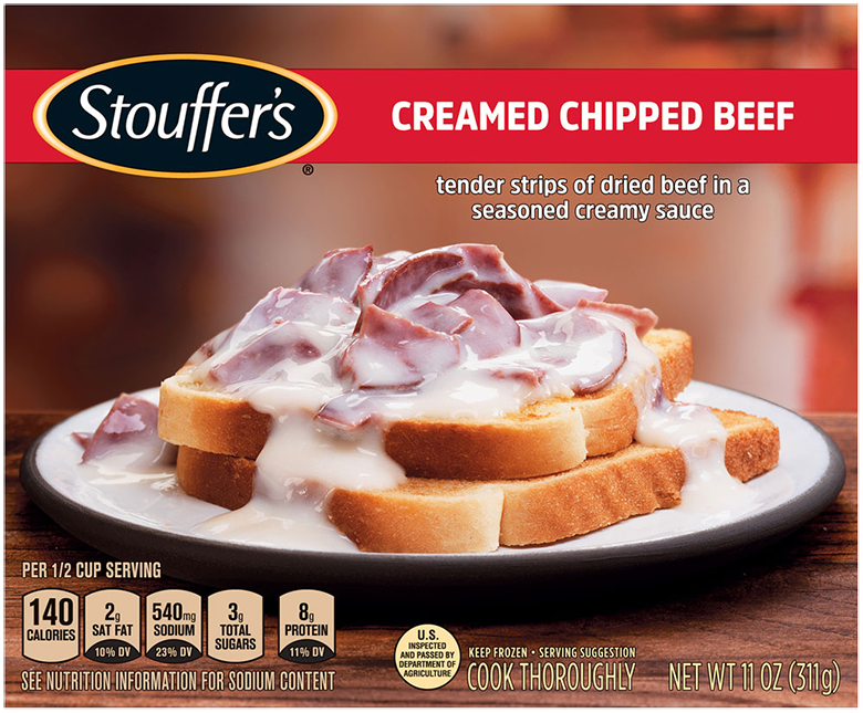 Creamed Chipped Beef Frozen Meal Official STOUFFER'S®