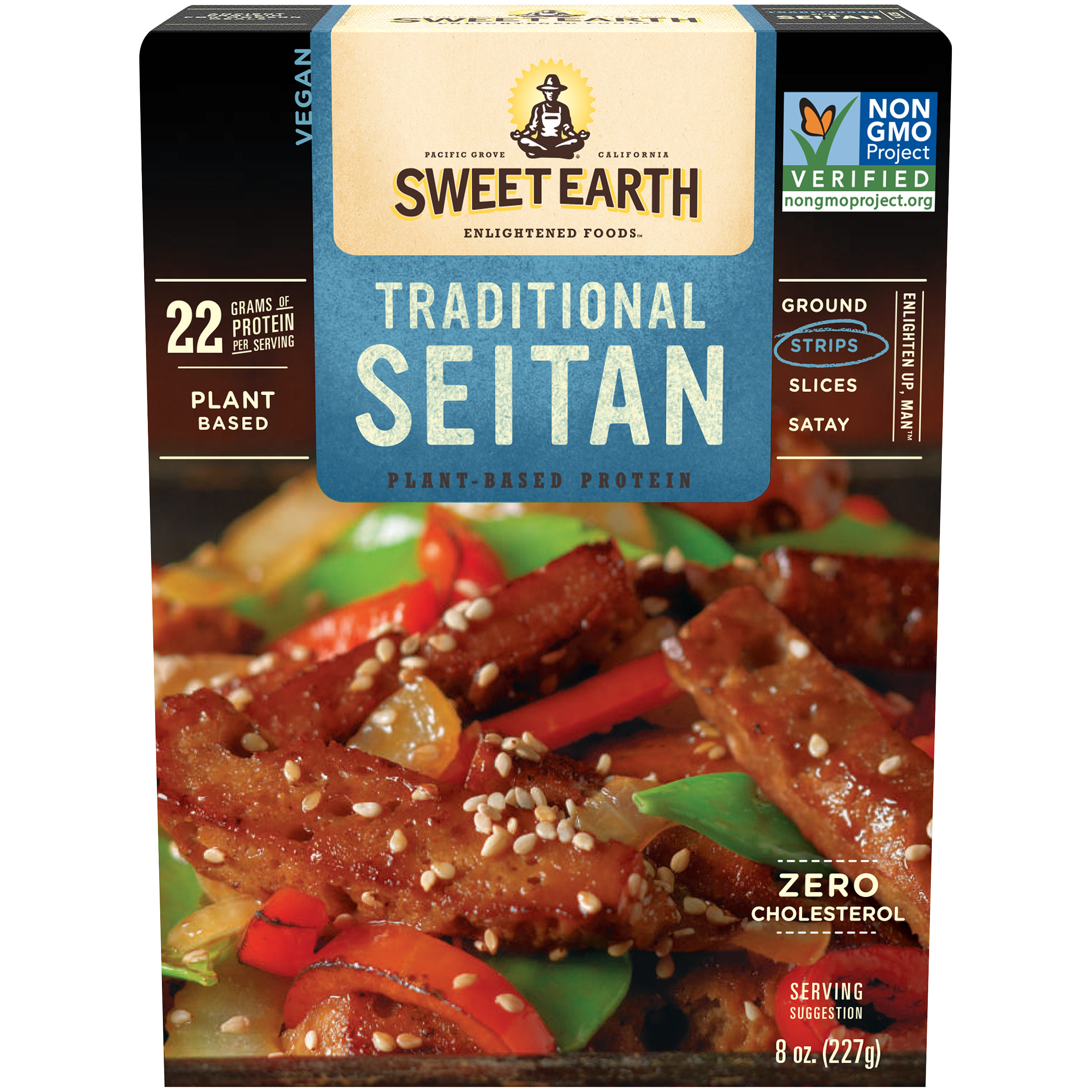 Traditional Seitan Strips Official Sweet Earth Foods