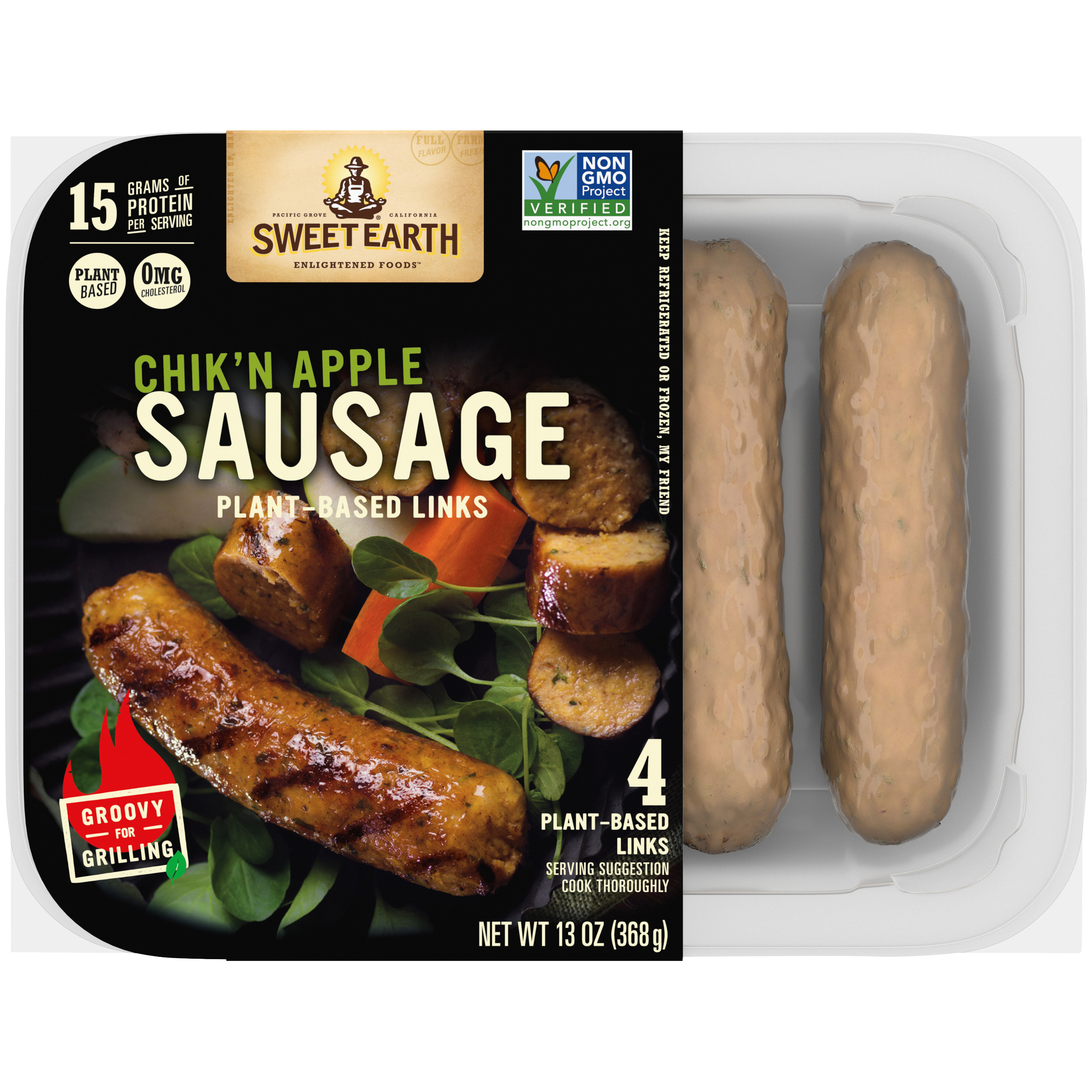 Chik N Apple Vegan Sausage Official Sweet Earth Foods