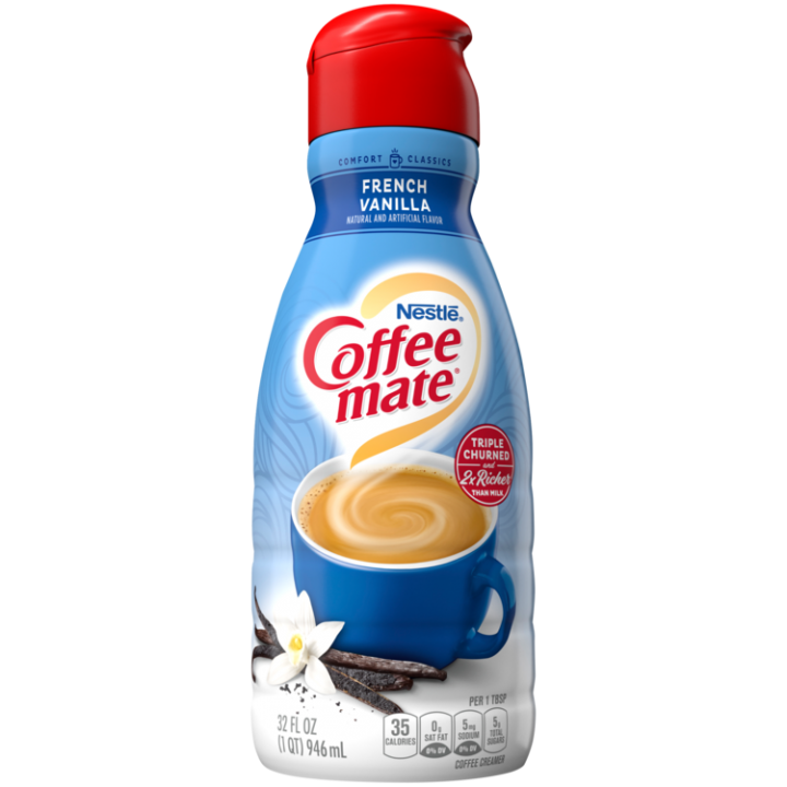 French Vanilla Flavored Coffee Creamer 32oz Official Coffee Mate French Vanilla Flavored Coffee Creamer 32oz Official Coffee Mate