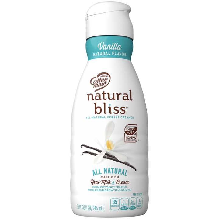 Vanilla All Natural Coffee Creamer 32oz Official Natural Bliss