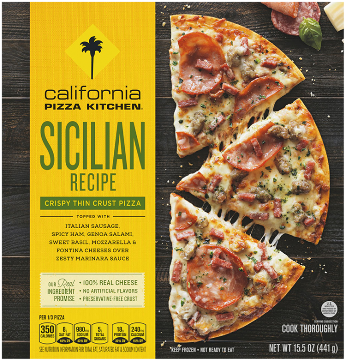 Sicilian Recipe Crispy Thin Crust Pizza Official Cpk Frozen