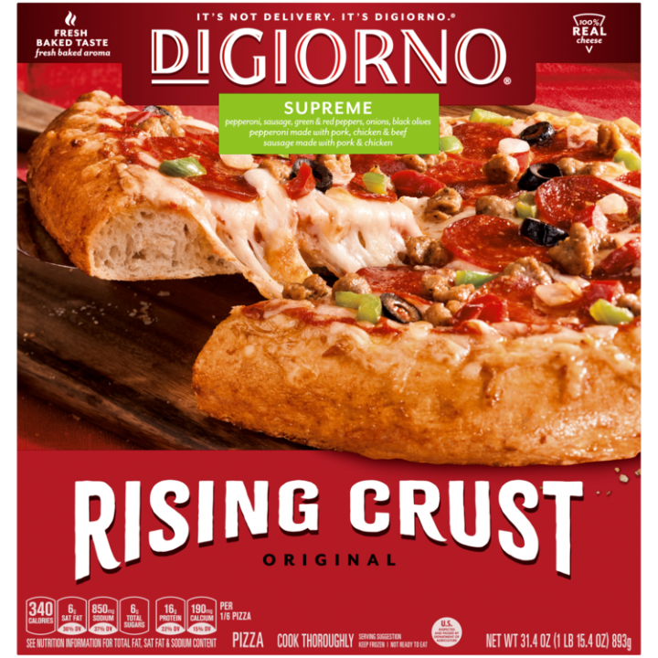 Rising Crust Supreme Frozen Pizza Official Digiorno