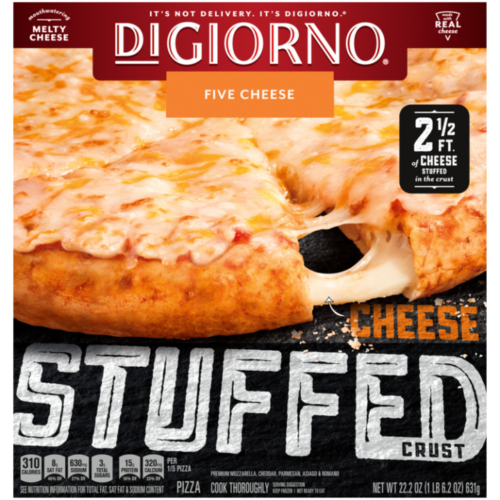 Stuffed Crust Five Cheese Frozen Pizza Official Digiorno