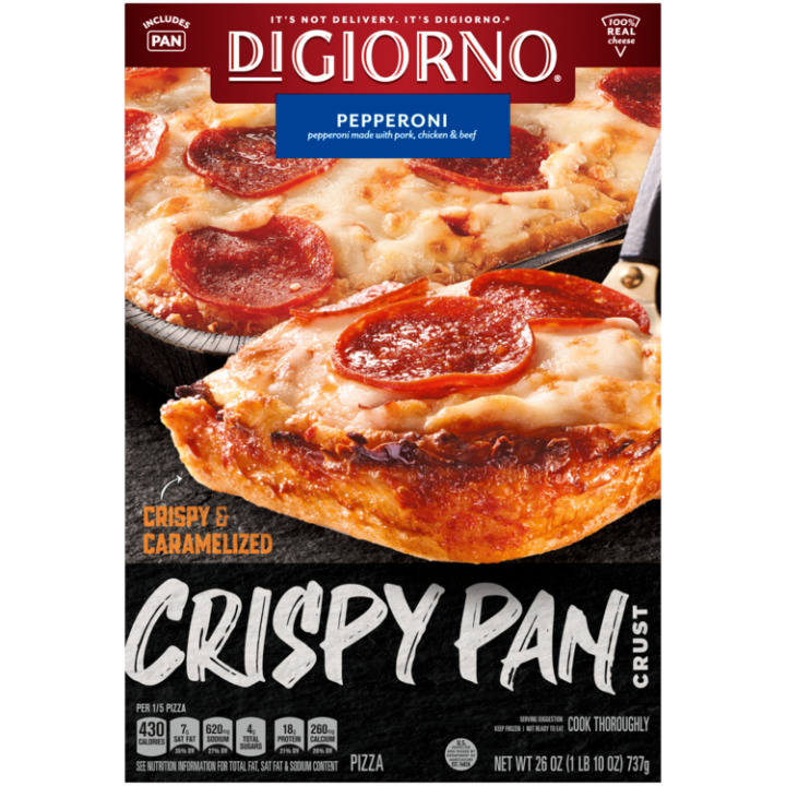 Crispy Pan Pepperoni Frozen Pizza Official Digiorno