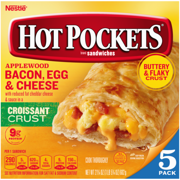 Applewood Bacon Egg Cheese Frozen Sandwich 5 Pack Official Hot Pockets Preheat oven to 375° and line a large baking sheet with parchment paper. applewood bacon egg cheese frozen
