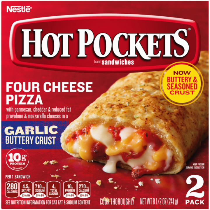 Four Cheese Pizza Frozen Sandwich Official Hot Pockets