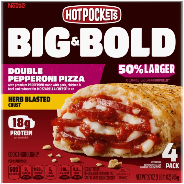 Big & Bold Pepperoni | Pizza Sandwich | Official HOT POCKETS®