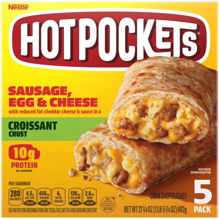 Sausage Egg Cheese Frozen Breakfast Sandwich 5 Pack Official Hot Pockets Sausage Egg Cheese Frozen Breakfast Sandwich 5 Pack Official Hot Pockets