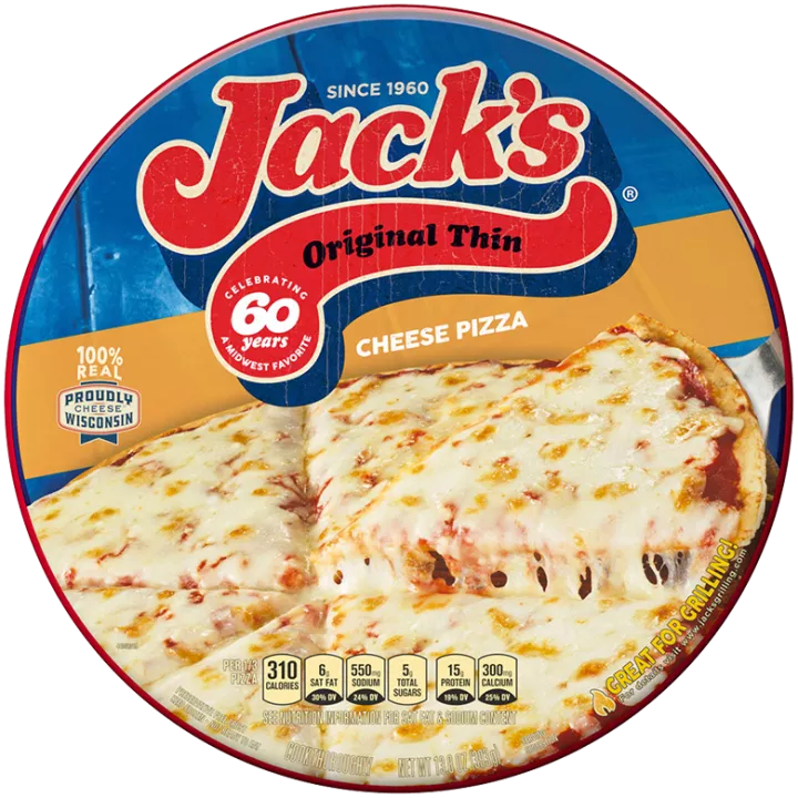 Original Thin Crust Cheese Frozen Pizza Official Jack S