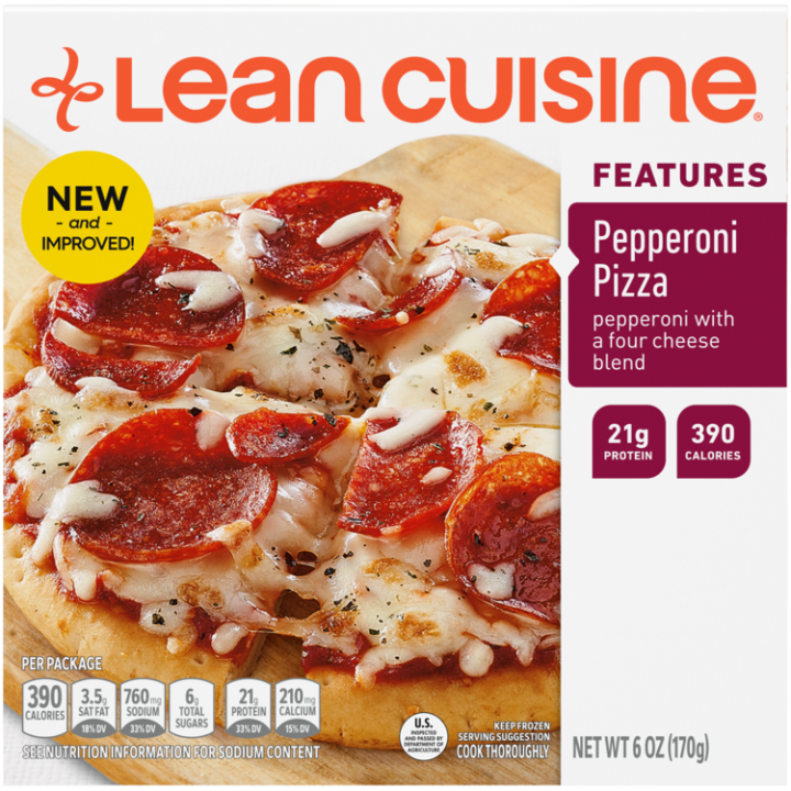 Pepperoni Pizza Frozen Meal Official Lean Cuisine - Frozen pizza nutrition label