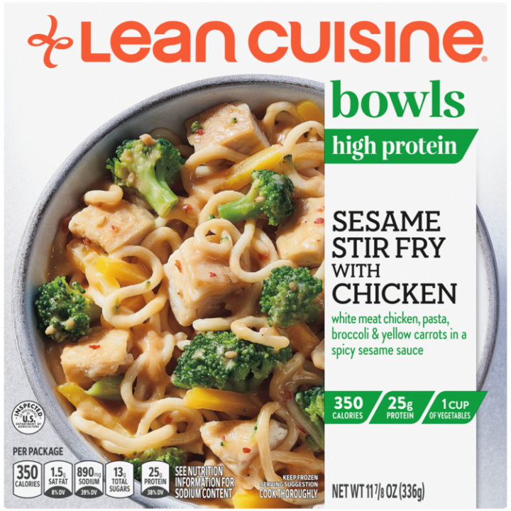 Sesame Stir Fry With Chicken Frozen Bowl Official Lean Cuisine