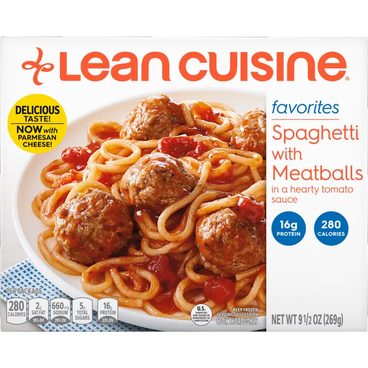 Spaghetti With Meatballs Frozen Meal Official Lean Cuisine Spaghetti With Meatballs Frozen Meal Official Lean Cuisine
