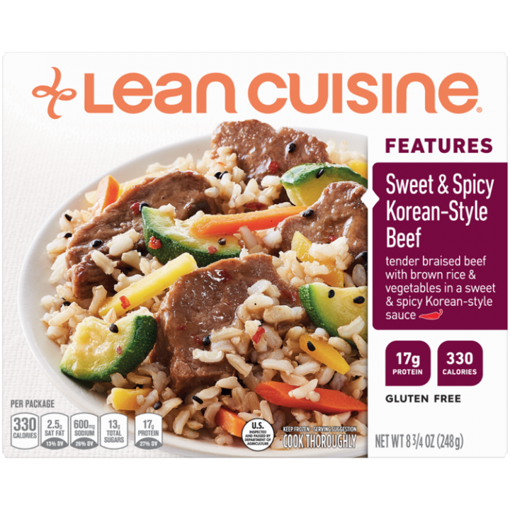 Sweet Spicy Korean Style Beef Frozen Meal Official Lean Cuisine Try the sumptuous combination of white meat chicken, shredded cabbage, julienne carrots. sweet spicy korean style beef