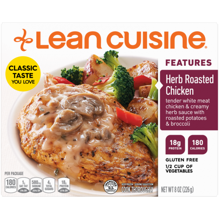 Herb Roasted Chicken Frozen Meal Official Lean Cuisine