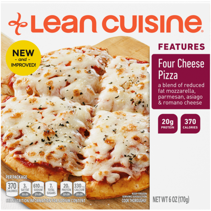 Four Cheese Pizza Frozen Meal Official Lean Cuisine