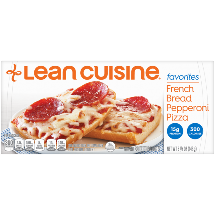 French Bread Pepperoni Pizza Frozen Meal Official Lean Cuisine