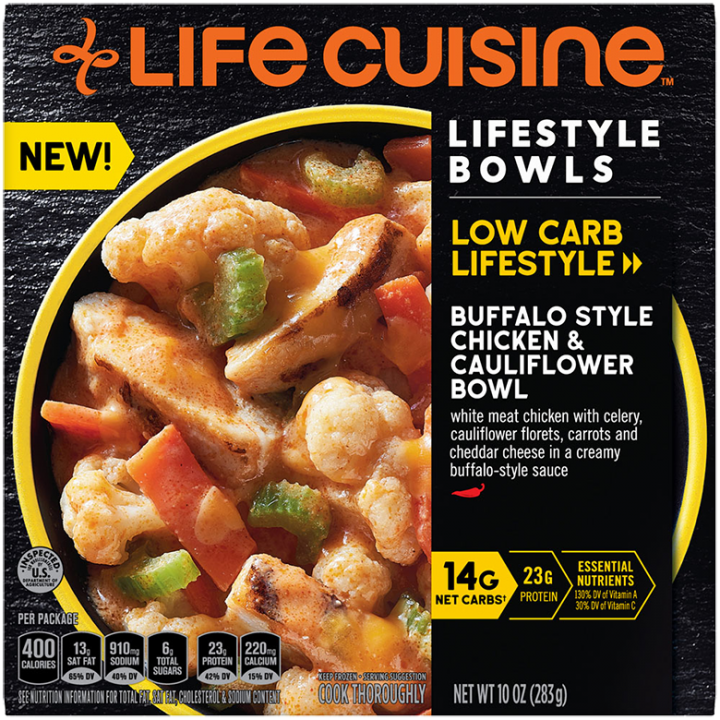 Buffalo Style Chicken Cauliflower Frozen Bowl Official Life Cuisine